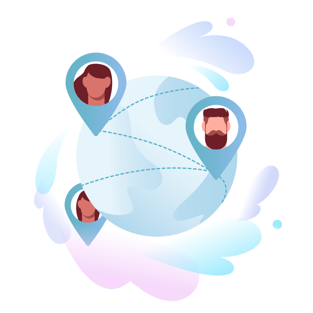 People from all around the world illustration