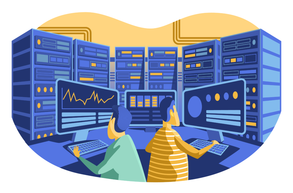Server monitoring illustration